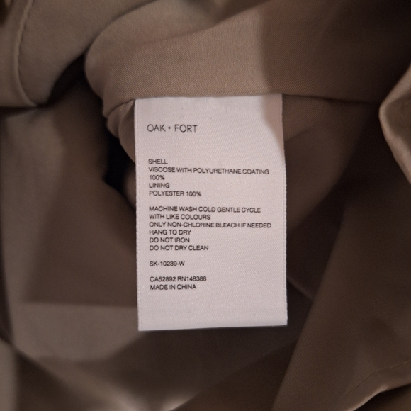 Oak+Fort Faux Leather Mini Skirt - Ecru/Beige Size 2 - Picture 5 of 5